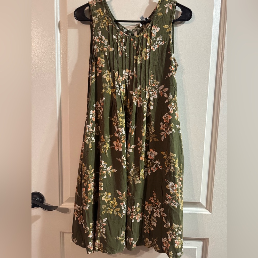Sonoma Floral Green Dress